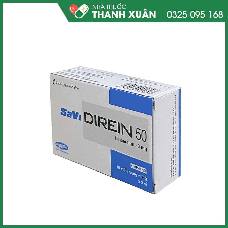 Savi Direin 50 thuốc điều trị thoái hóa khớp, viêm xương khớp
